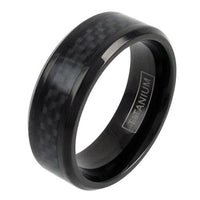 The Carbon - Black Titanium Band with Carbon Fiber Inlay