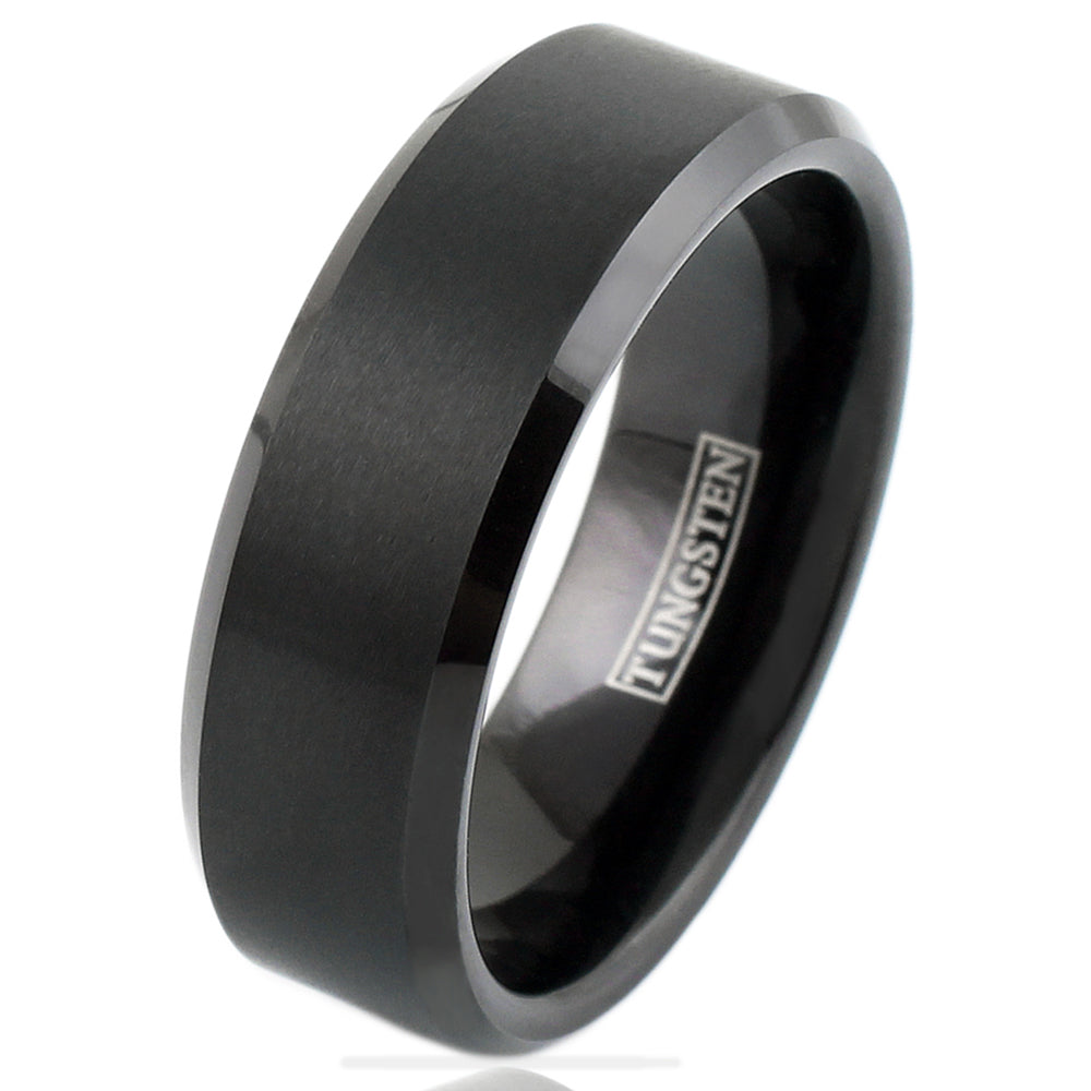 The Outlaw - All Black Brushed Tungsten Band