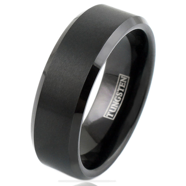 The Outlaw - All Black Brushed Tungsten Band
